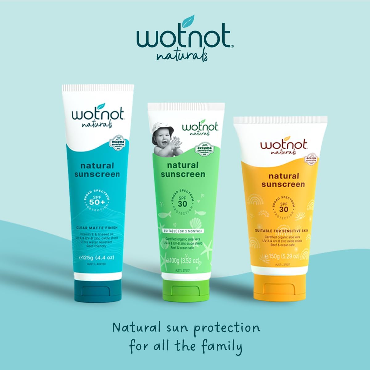 Wotnot Baby Natural Sunscreen SPF 30+, 100 Grams