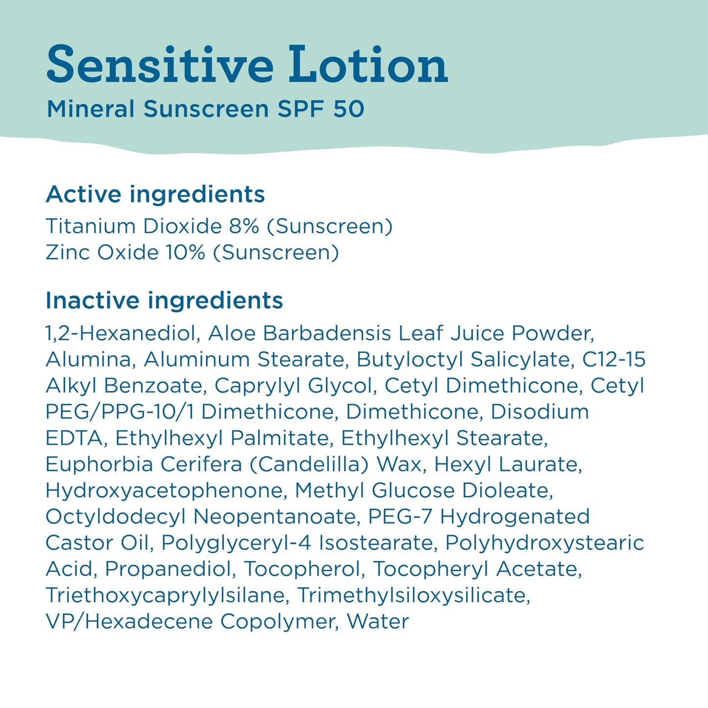 Blue Lizard SENSITIVE Mineral Sunscreen with Zinc Oxide, SPF 50+