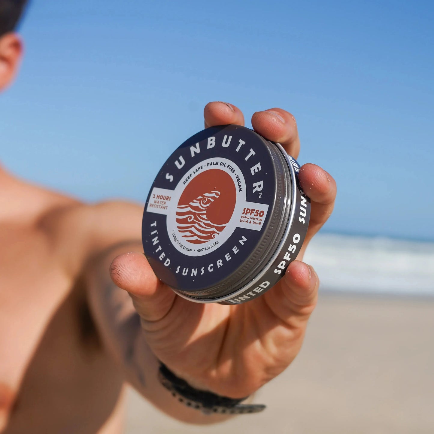 SunButter Tinted SPF50 Reef Safe Face Sunscreen-2