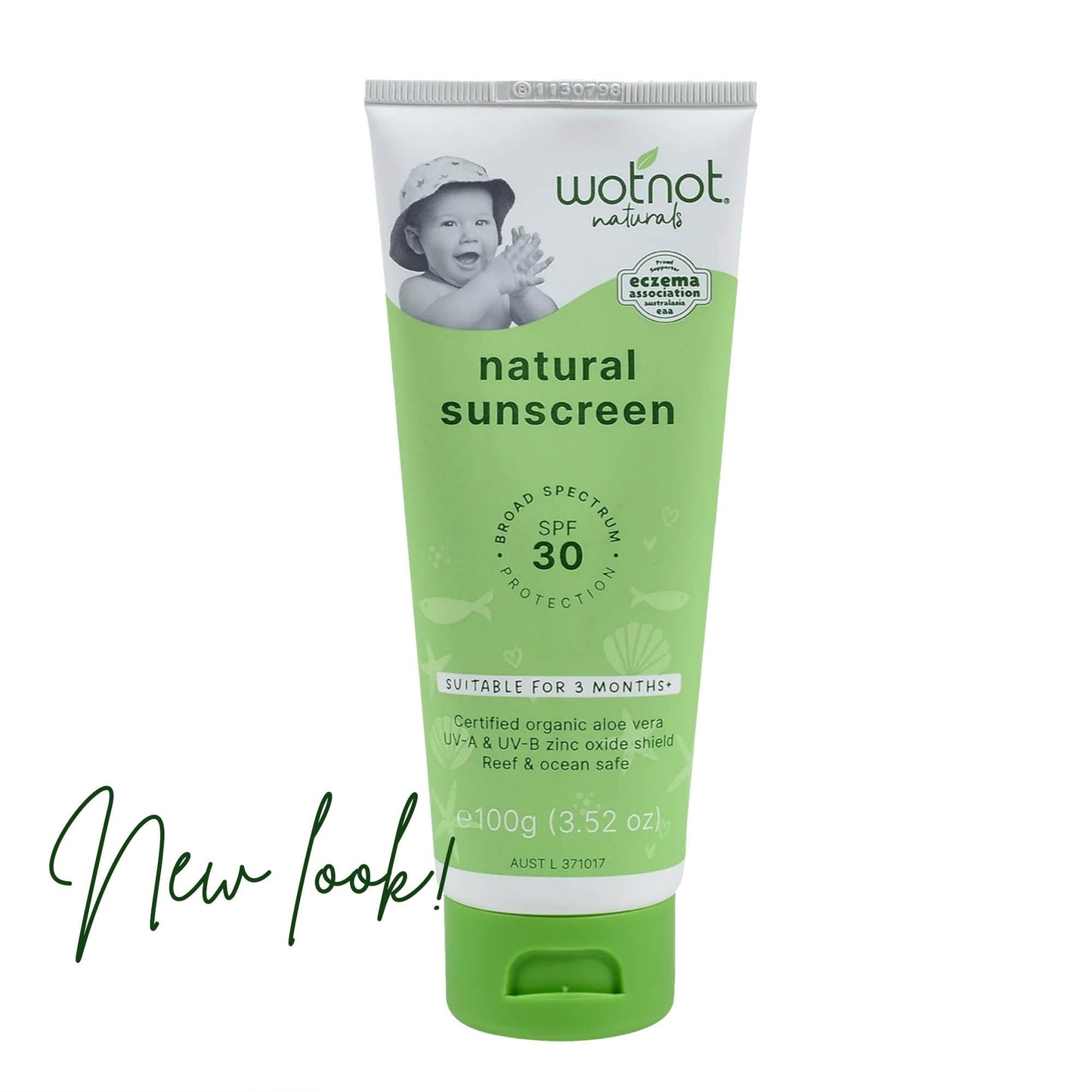 Wotnot Baby Natural Sunscreen SPF 30+, 100 Grams