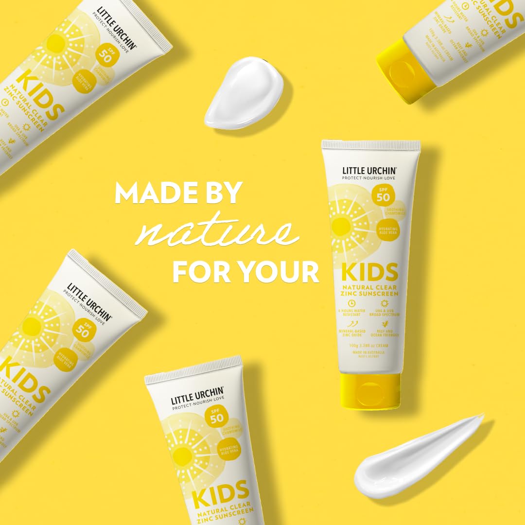 LITTLE URCHIN KIDS Natural Clear Zinc Sunscreen SPF 50
