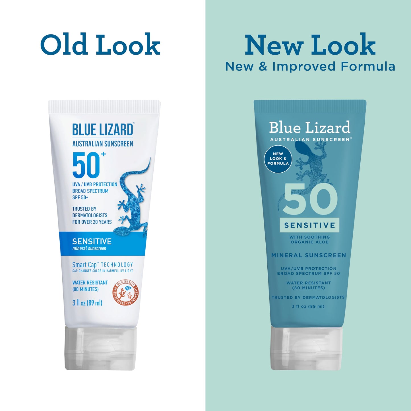 Blue Lizard SENSITIVE Mineral Sunscreen with Zinc Oxide, SPF 50+